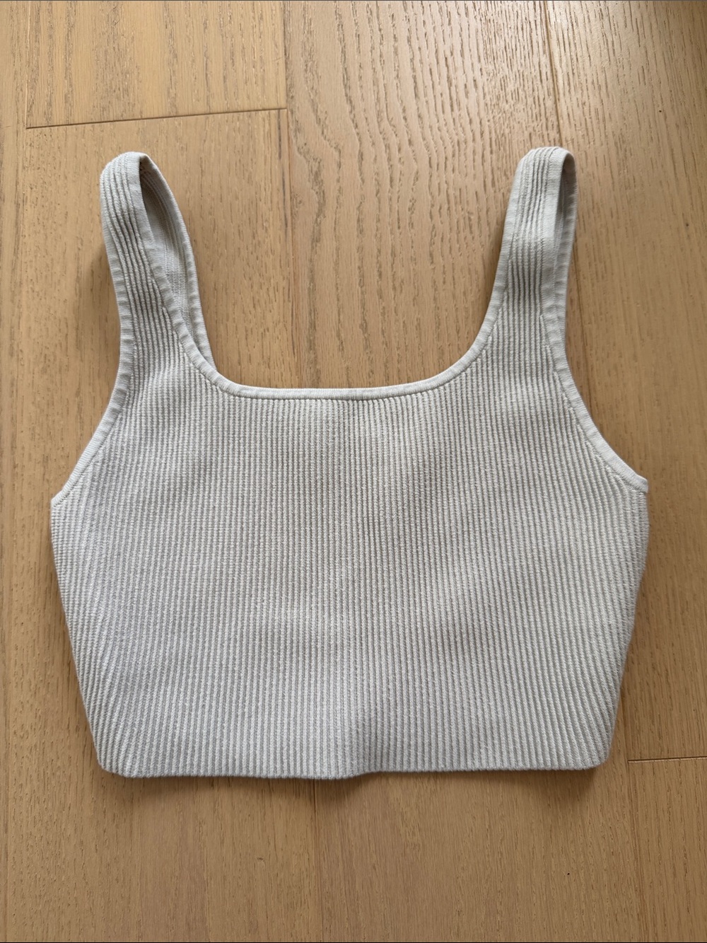 Aritzia babaton sculpt knit tank matte pearl